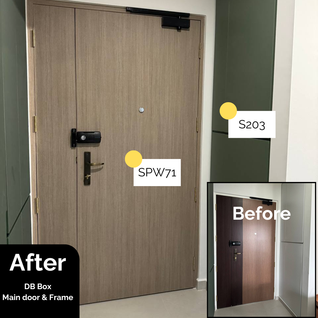 Bedroom Door Resurfacing